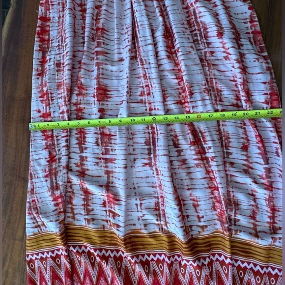 BeachLunchLounge Lynette Tie Dye Maxi Dress Sleeveless Red Multi Women’s Medium - Picture 14 of 14